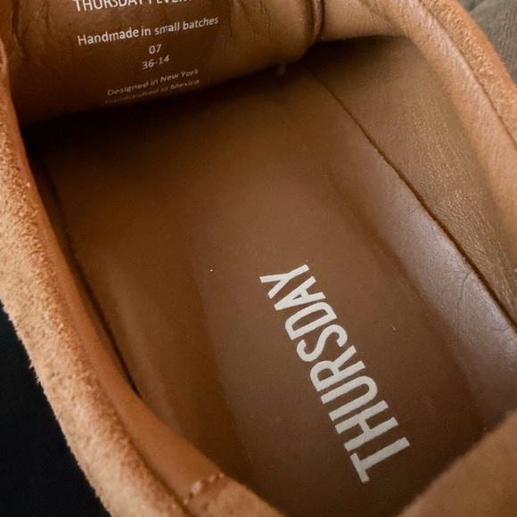 Men's Thursday Brand Tan Suede Sneakers - Picture 3 of 3